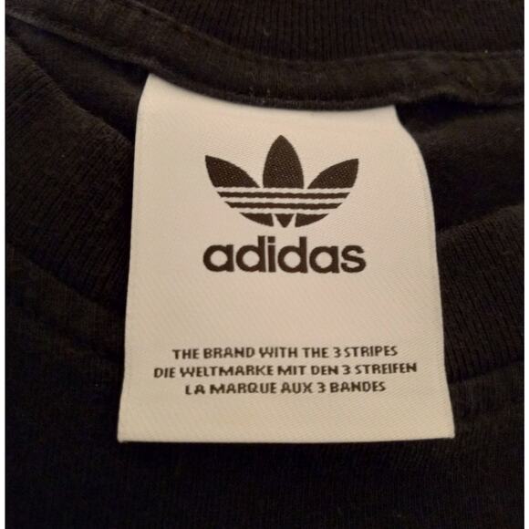 Adidas Men’s Black Camo Logo Graphic T-Shirt Size M Streetwear Athletic Tee - Picture 4 of 7